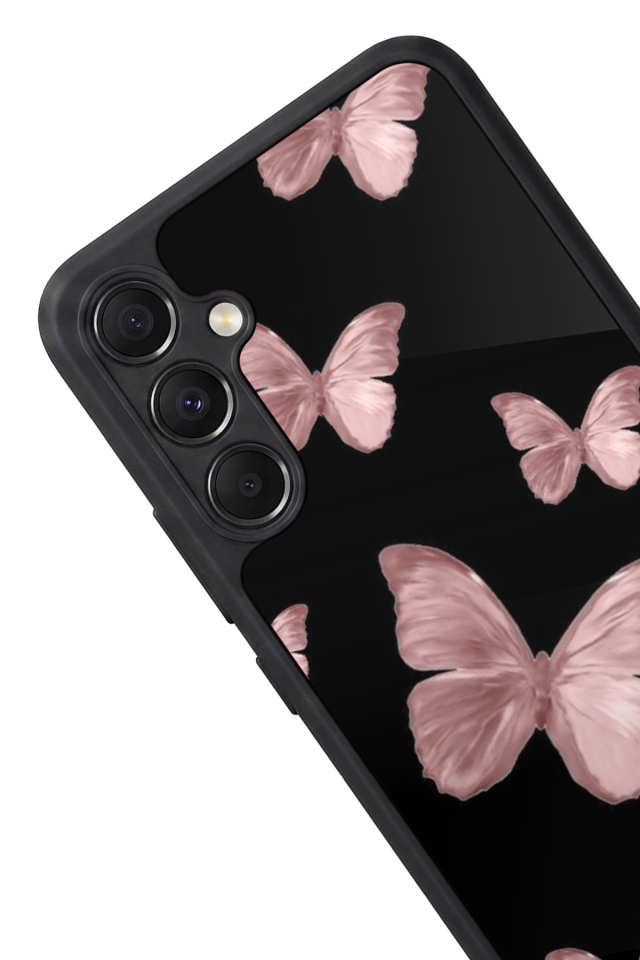 Samsung Galaxy M34 Uyumlu Kelebek Tasarımlı Glossy Premium Kılıf