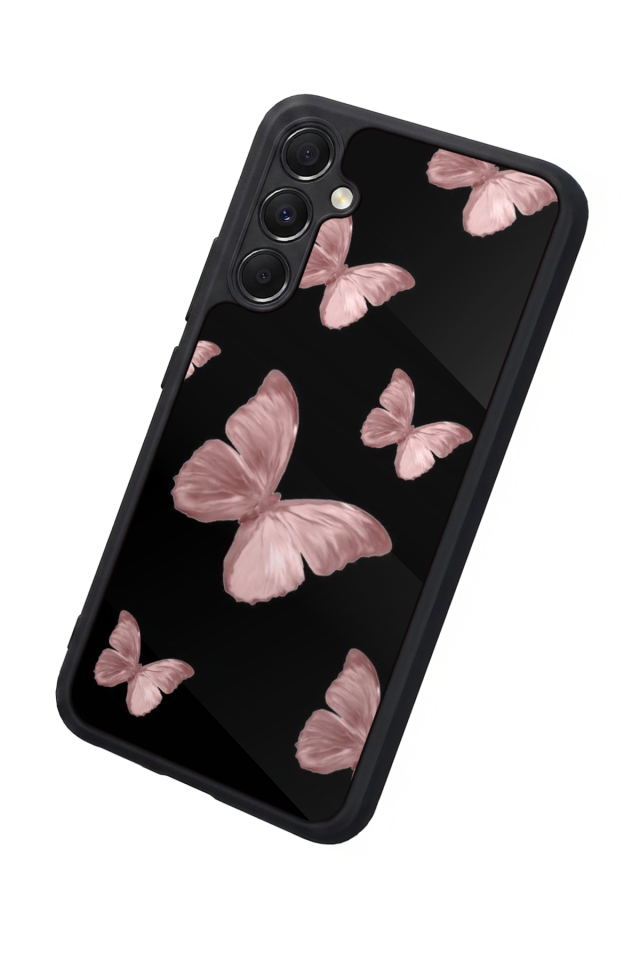 Samsung Galaxy M34 Uyumlu Kelebek Tasarımlı Glossy Premium Kılıf