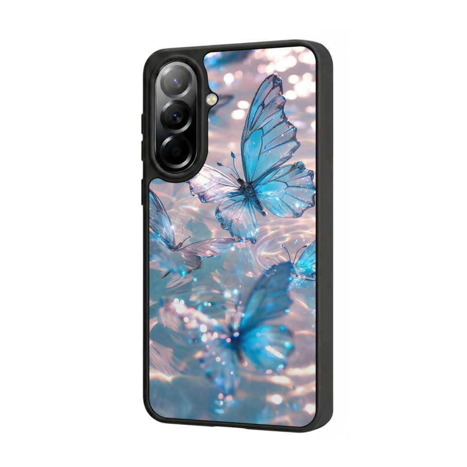 Samsung Galaxy A37 Uyumlu Kelebek Tasarımlı Glossy Premium Kılıf