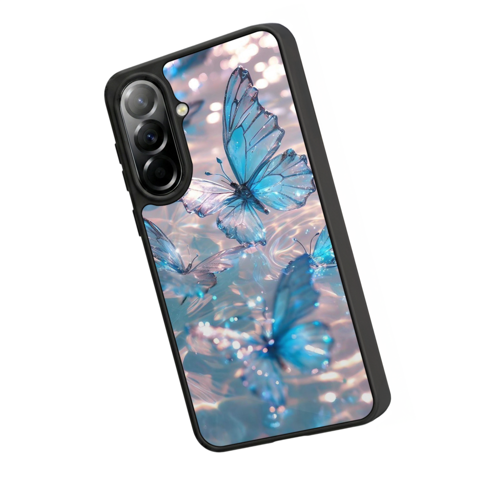 Samsung Galaxy A37 Uyumlu Kelebek Tasarımlı Glossy Premium Kılıf