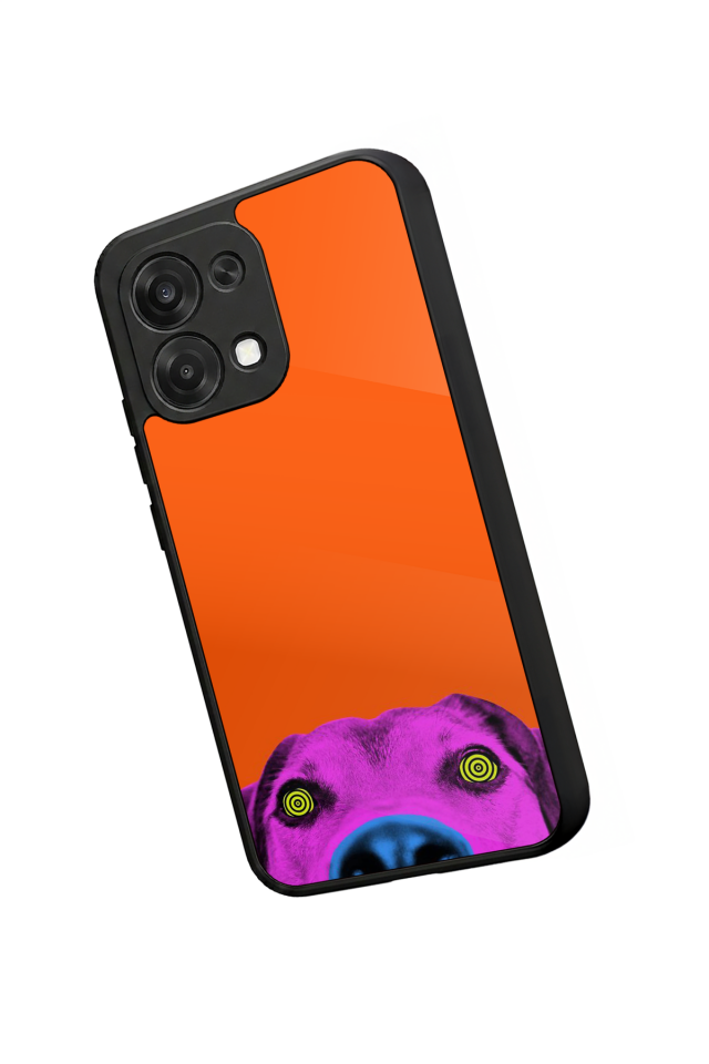Oppo A6 Pro Uyumlu Kirmizi Tasarımlı Glossy Premium Kılıf