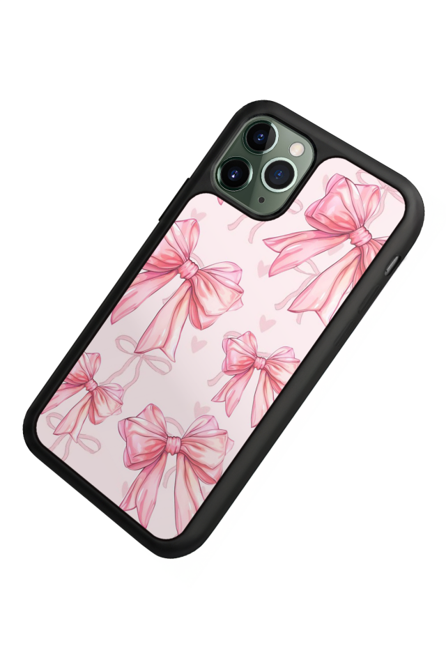 iPhone 11 Pro Uyumlu Kurdele Tasarımlı Glossy Premium Kılıf