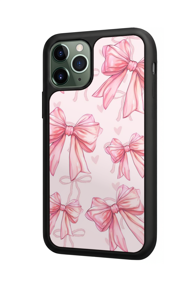 iPhone 11 Pro Uyumlu Kurdele Tasarımlı Glossy Premium Kılıf