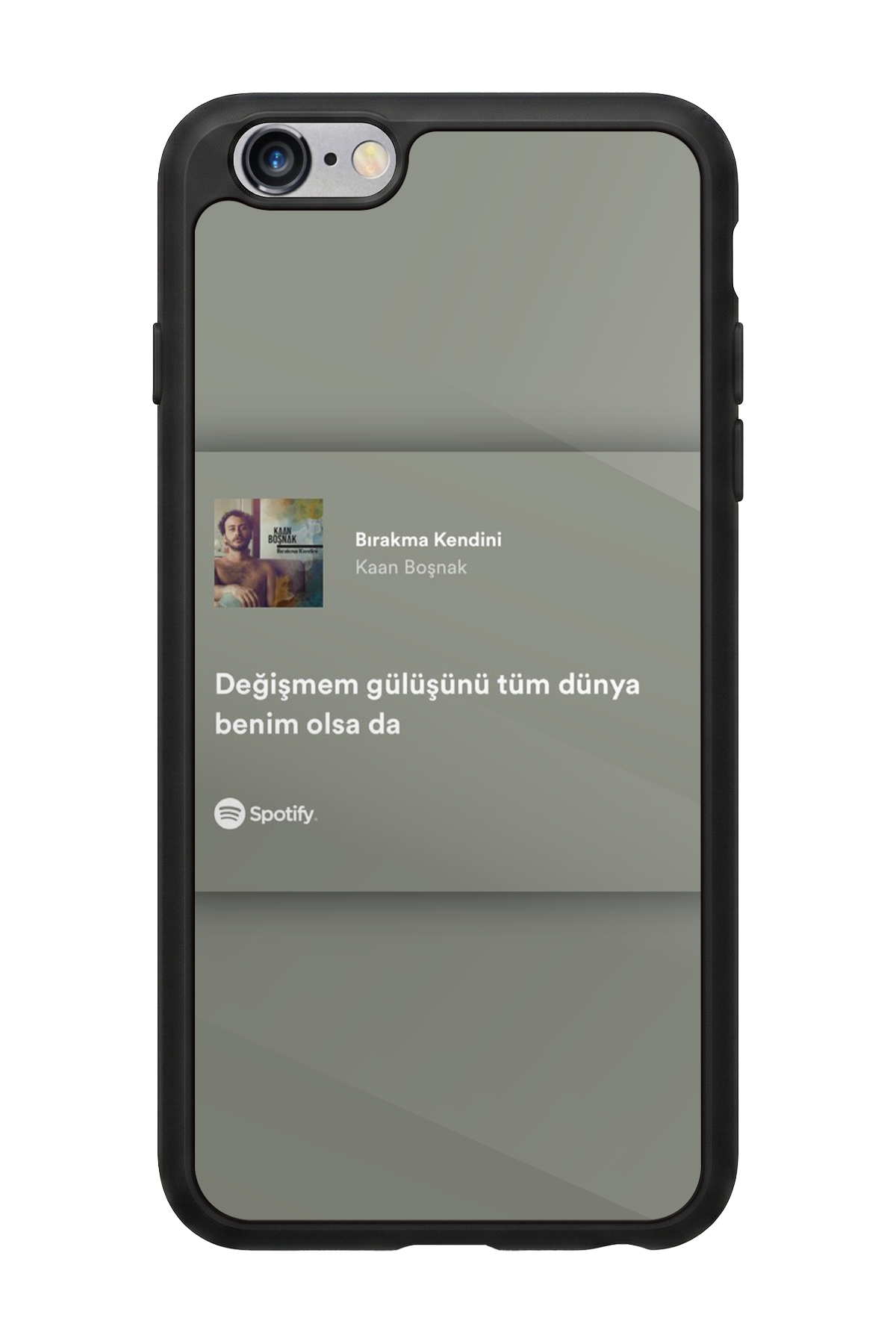 iPhone 6 Plus Uyumlu Sarki Sozleri Tasarımlı Glossy Premium Kılıf