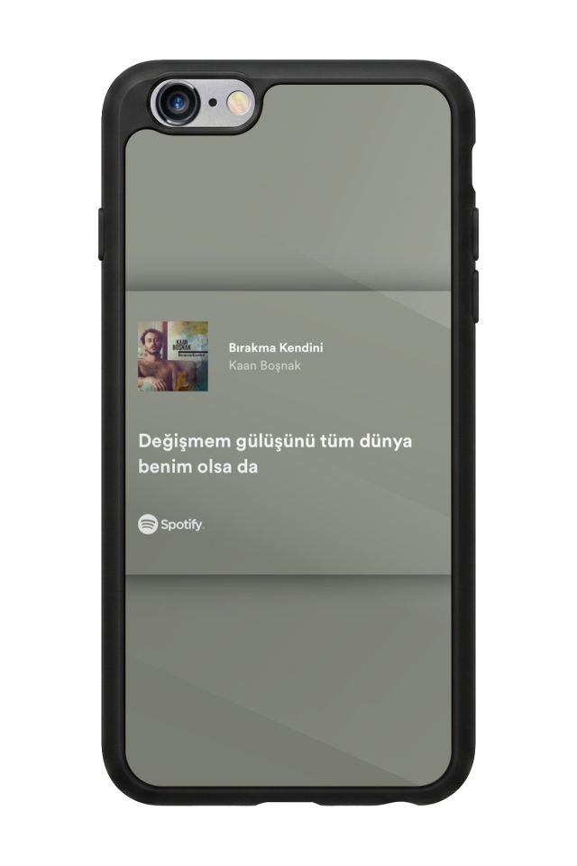 iPhone 6 Plus Uyumlu Sarki Sozleri Tasarımlı Glossy Premium Kılıf