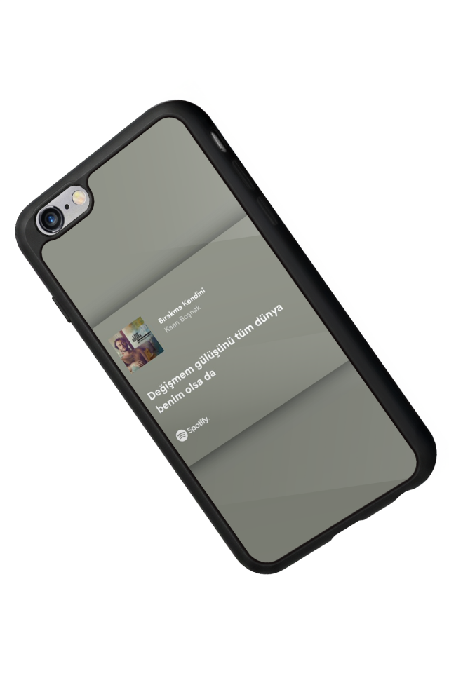 iPhone 6 Plus Uyumlu Sarki Sozleri Tasarımlı Glossy Premium Kılıf