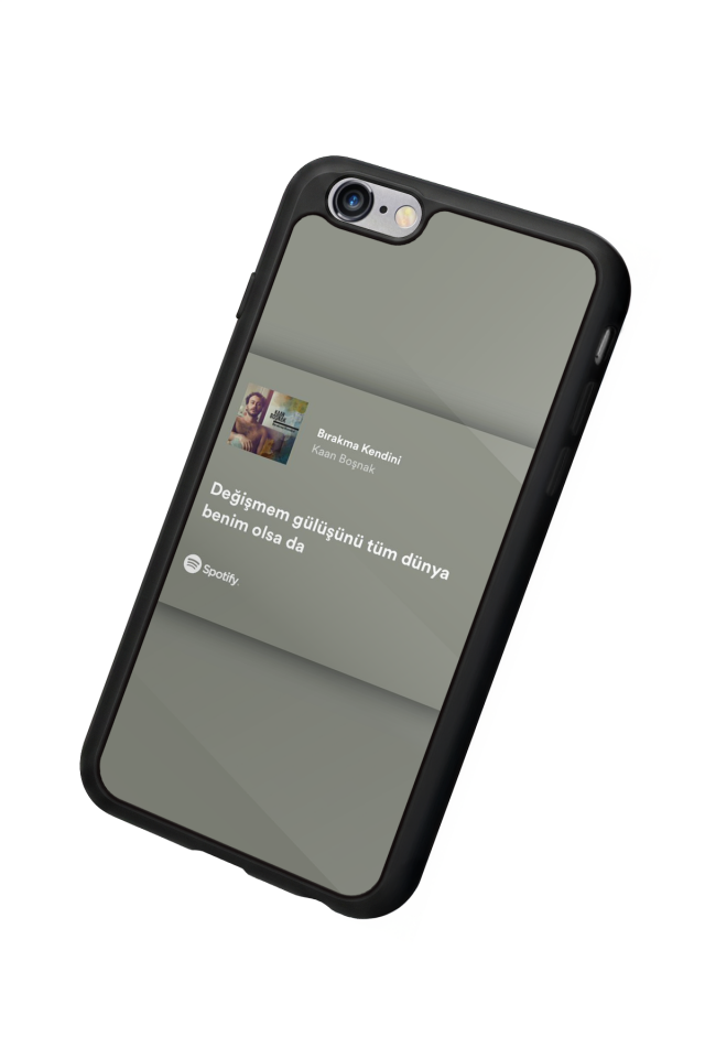 iPhone 6 Plus Uyumlu Sarki Sozleri Tasarımlı Glossy Premium Kılıf