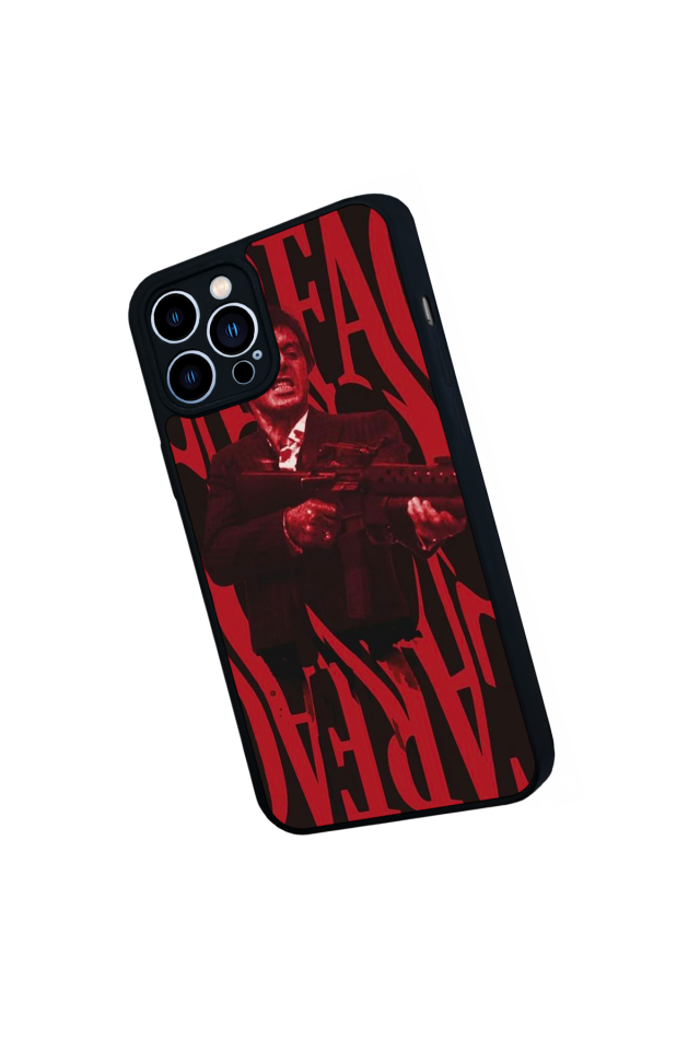 iPhone 12 Pro Max Uyumlu Scarface Tasarımlı Glossy Premium Kılıf