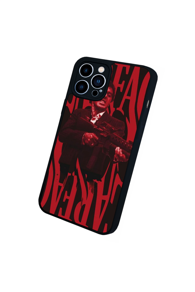 iPhone 12 Pro Max Uyumlu Scarface Tasarımlı Glossy Premium Kılıf