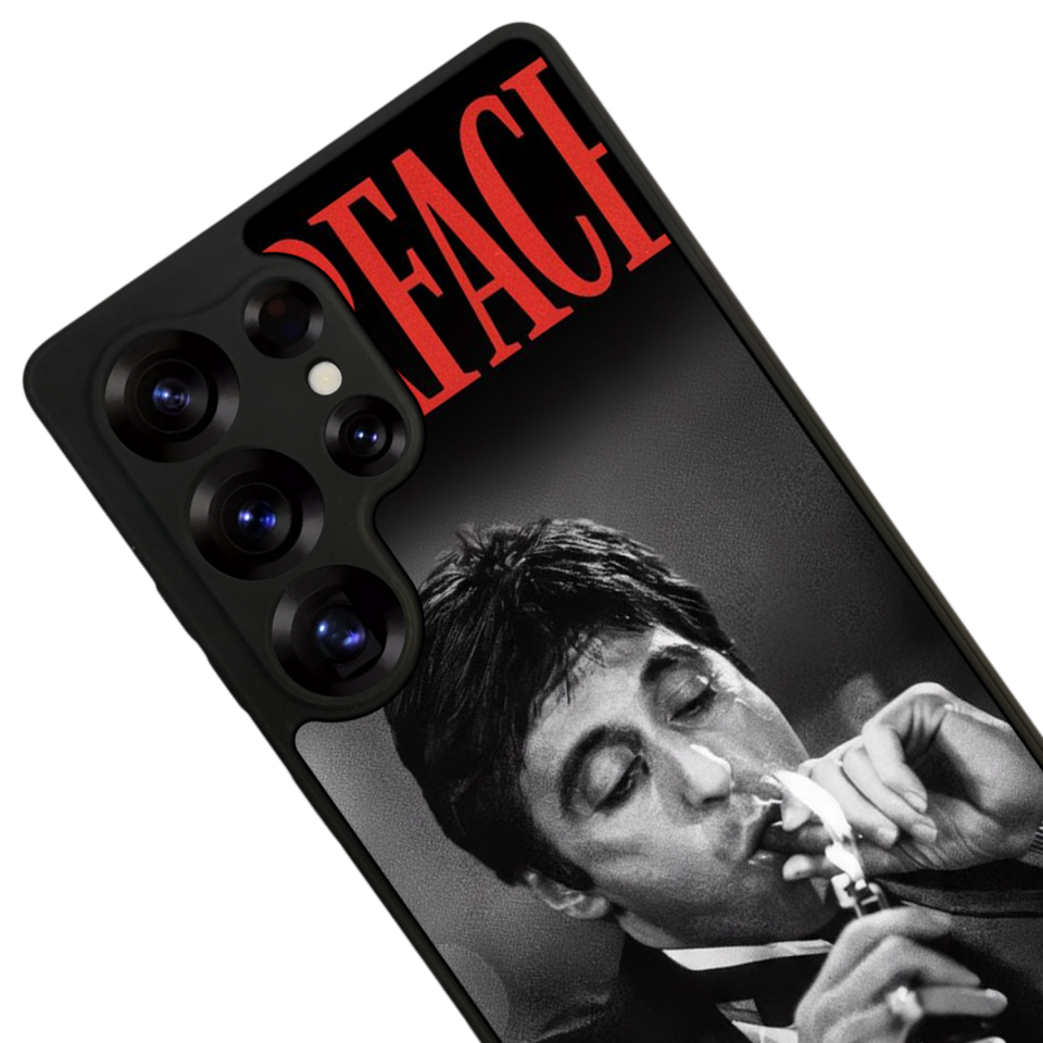 Samsung Galaxy S25 Ultra Uyumlu Scarface Tasarımlı Glossy Premium Kılıf