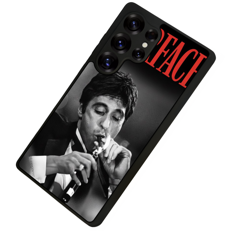 Samsung Galaxy S25 Ultra Uyumlu Scarface Tasarımlı Glossy Premium Kılıf