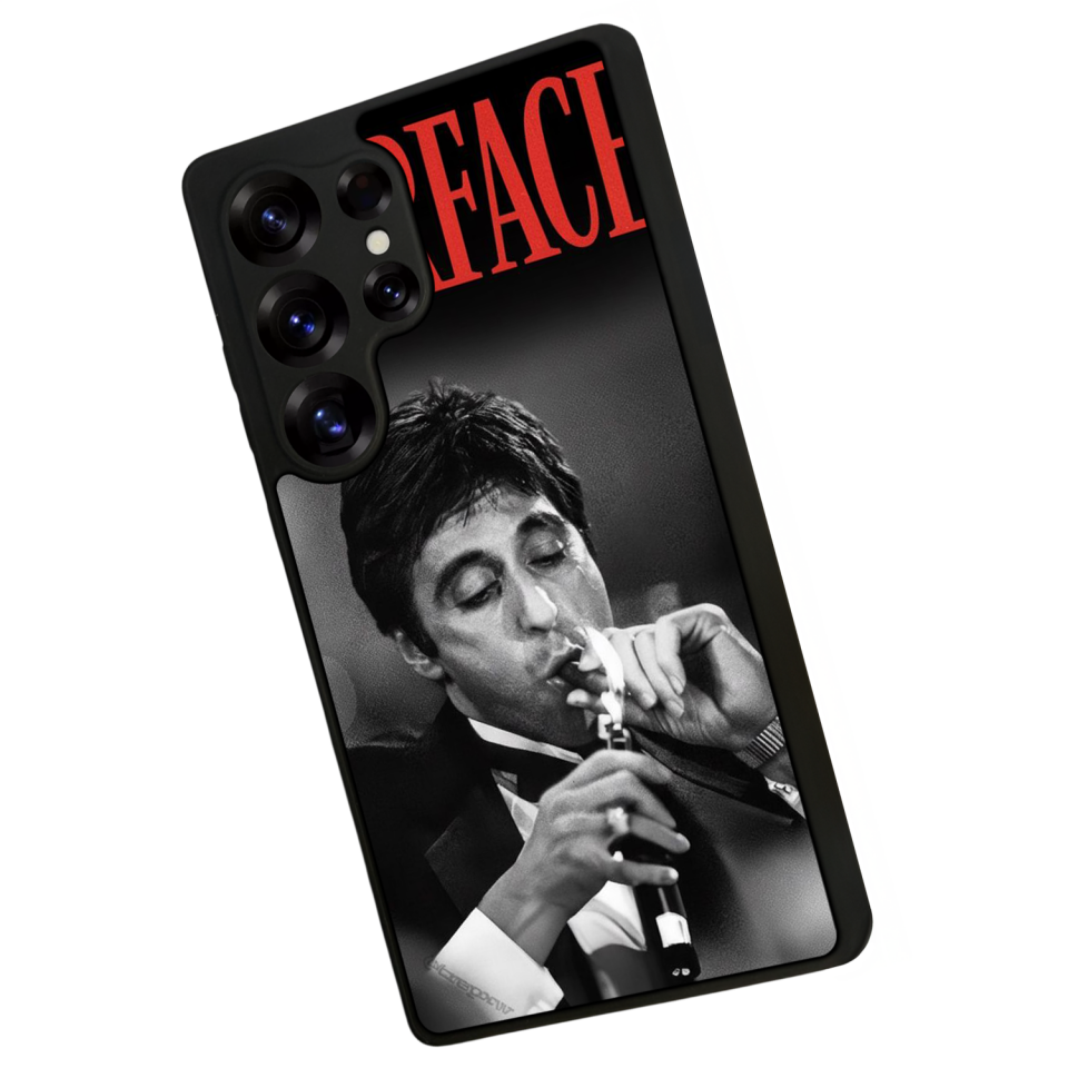 Samsung Galaxy S25 Ultra Uyumlu Scarface Tasarımlı Glossy Premium Kılıf