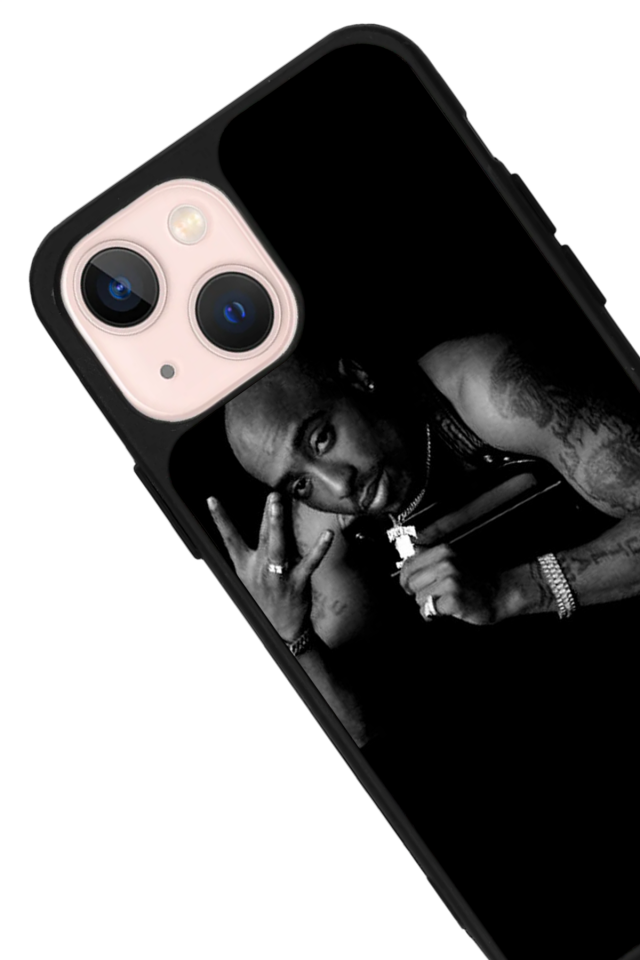 iPhone 15 Uyumlu Tupac Tasarımlı Glossy Premium Kılıf