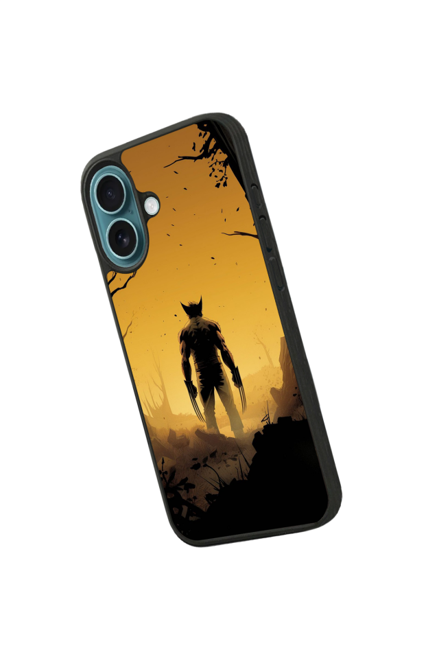 iPhone 16 Plus Uyumlu Wolverine Tasarımlı Glossy Premium Kılıf
