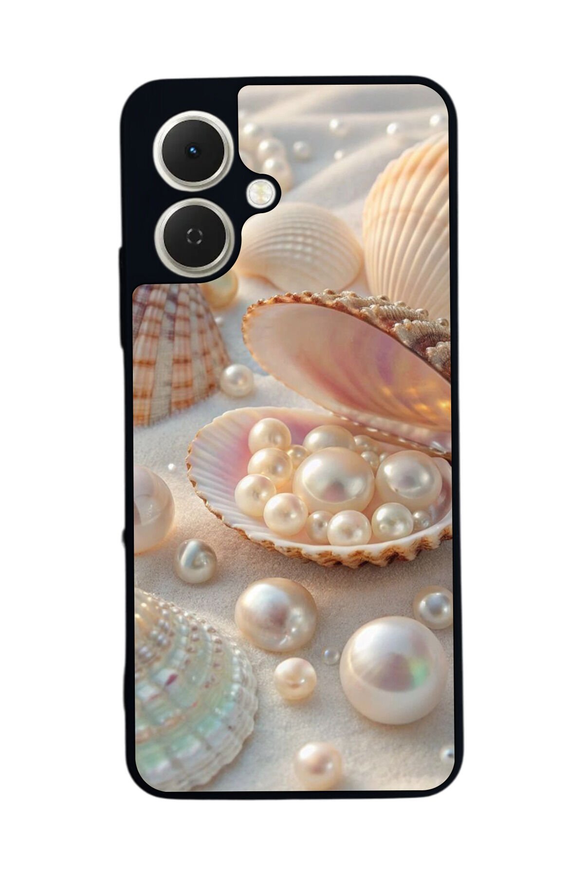 Tecno Spark GO 2 Uyumlu İnci Tasarımlı Glossy Premium Kılıf