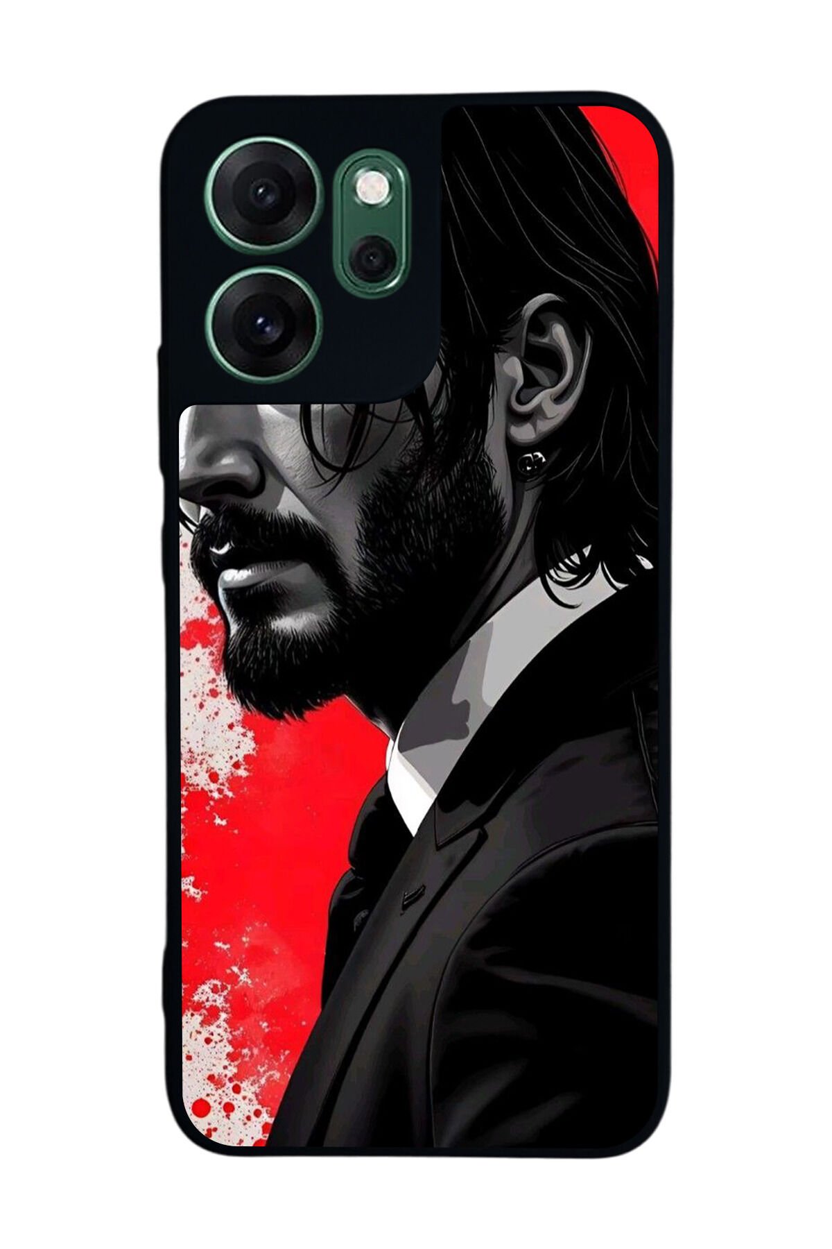 Oppo Reno 14F Uyumlu JohnWick Tasarımlı Glossy Premium Kılıf