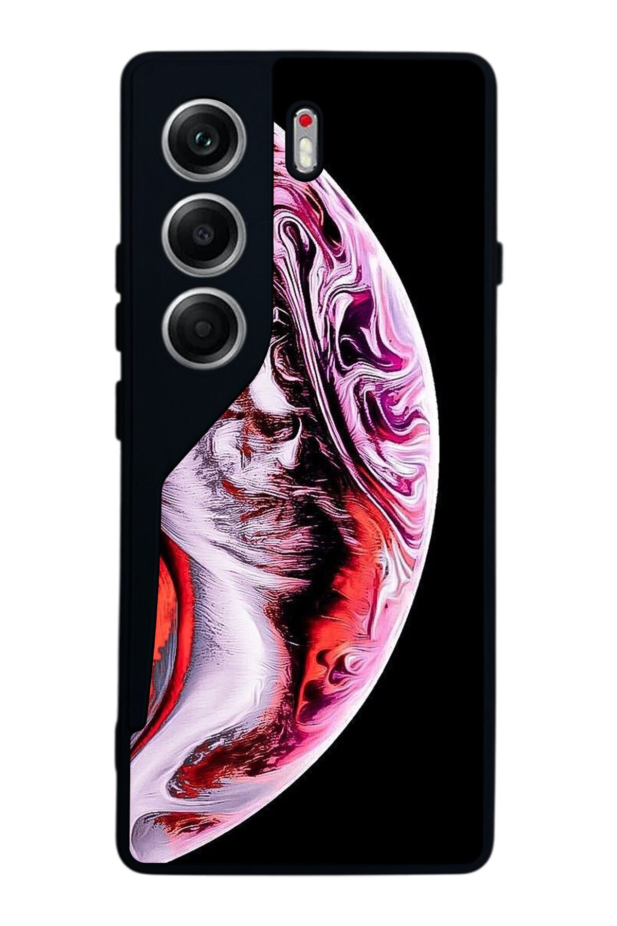 Tecno Camon 40 Uyumlu Ay Tasarımlı Glossy Premium Kılıf