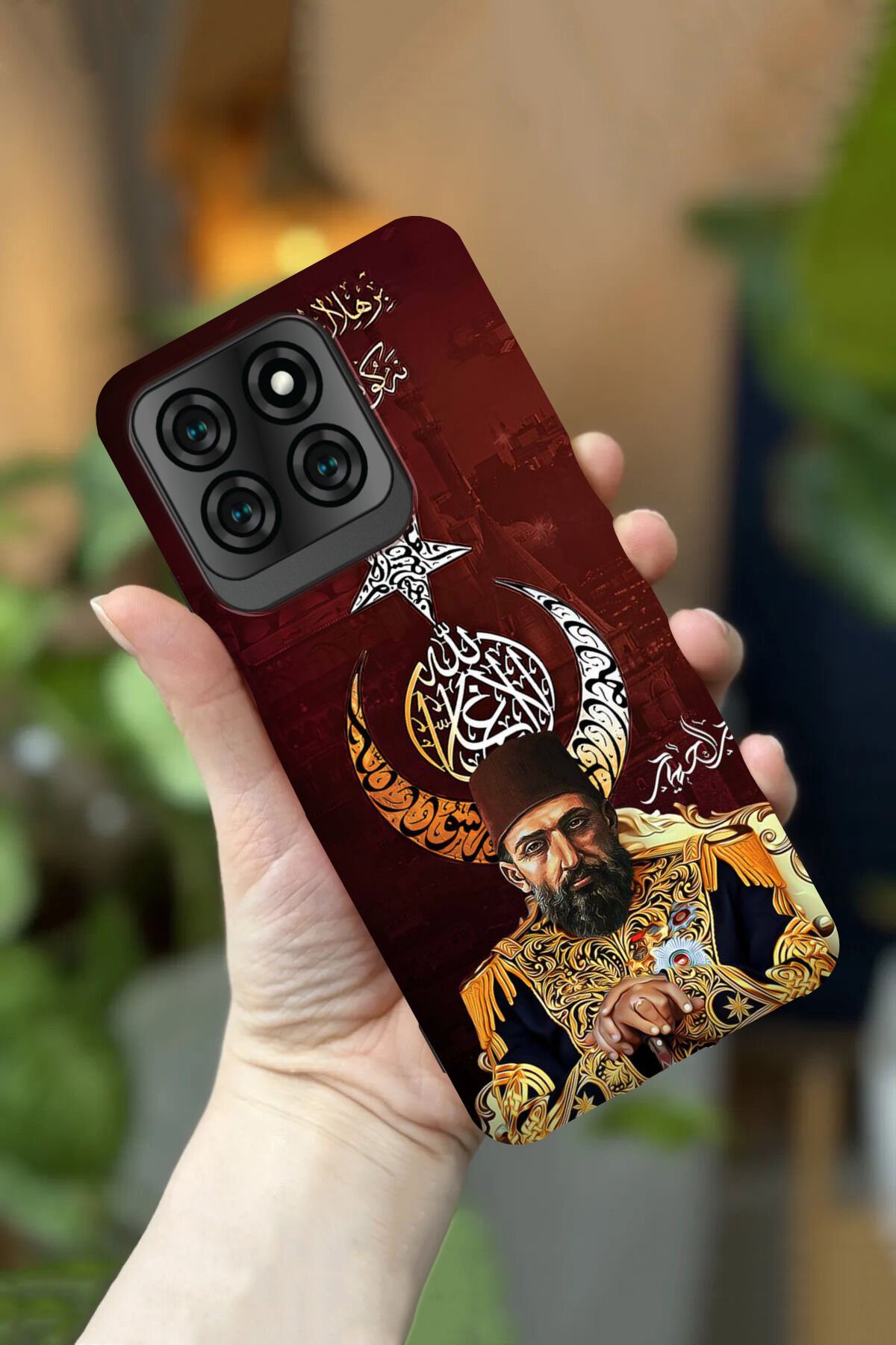 Reeder S71 Uyumlu Kamera Korumalı Osmanlı Desenli HD Baskılı Silikon Kılıf