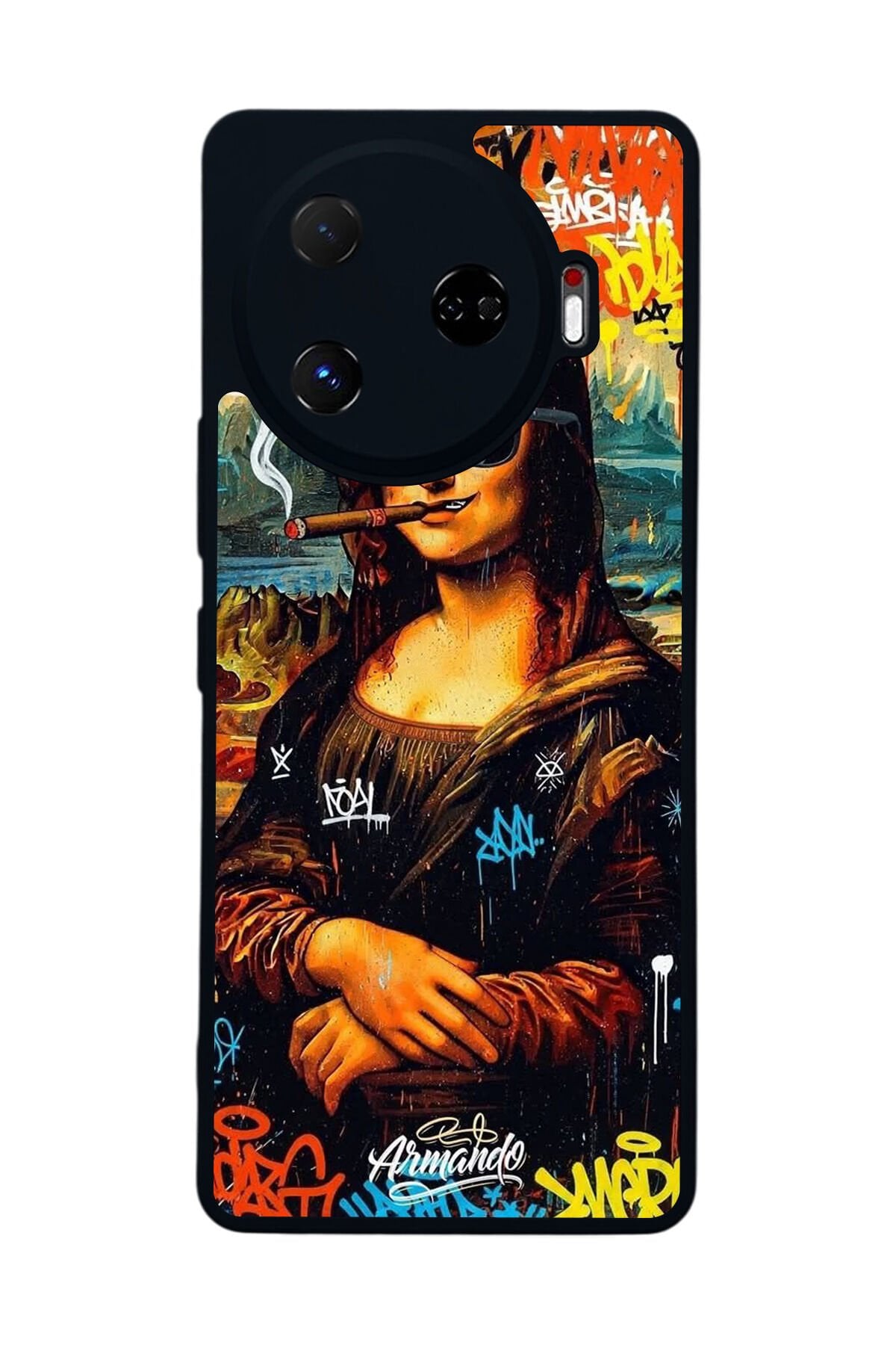 Tecno Camon 30 Pro Uyumlu Monalisa Tasarımlı Glossy Premium Kılıf