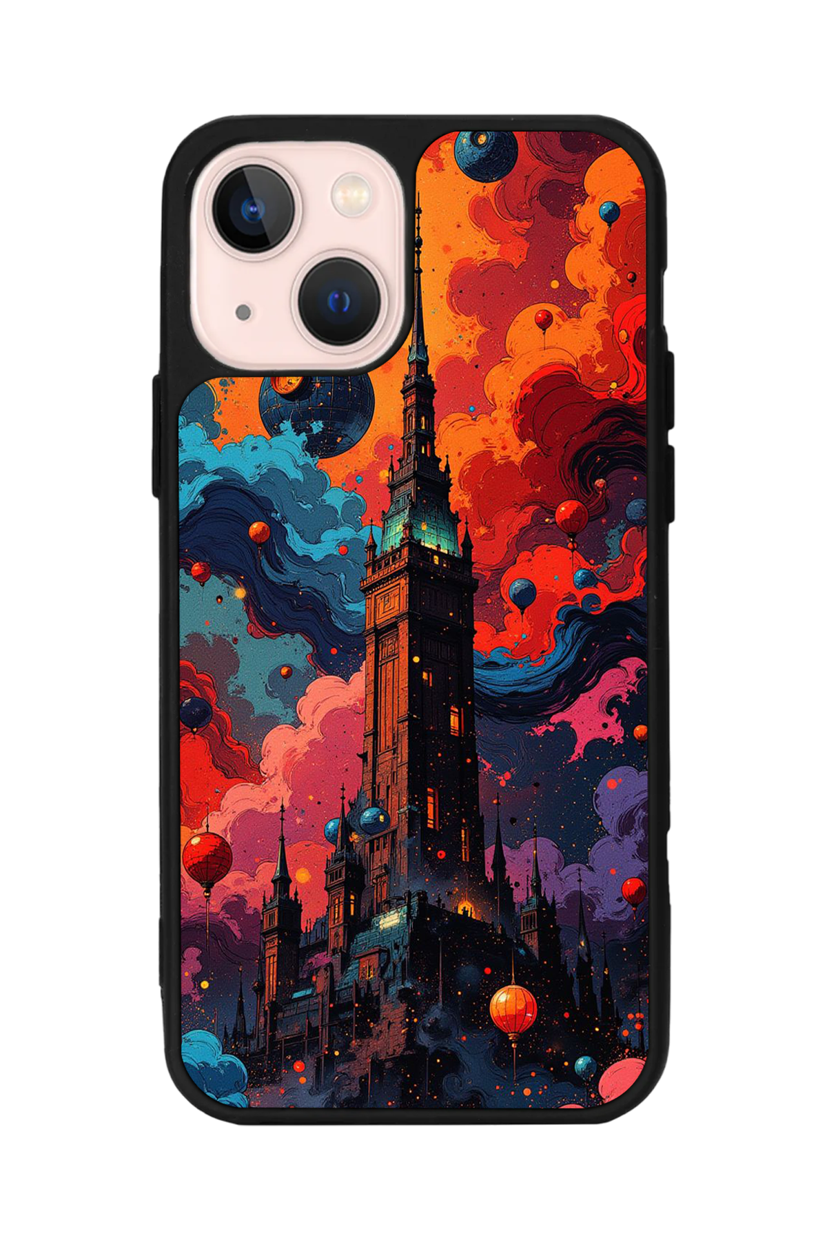 iPhone 13/14 Uyumlu Abstract Tasarımlı Glossy Premium Kılıf