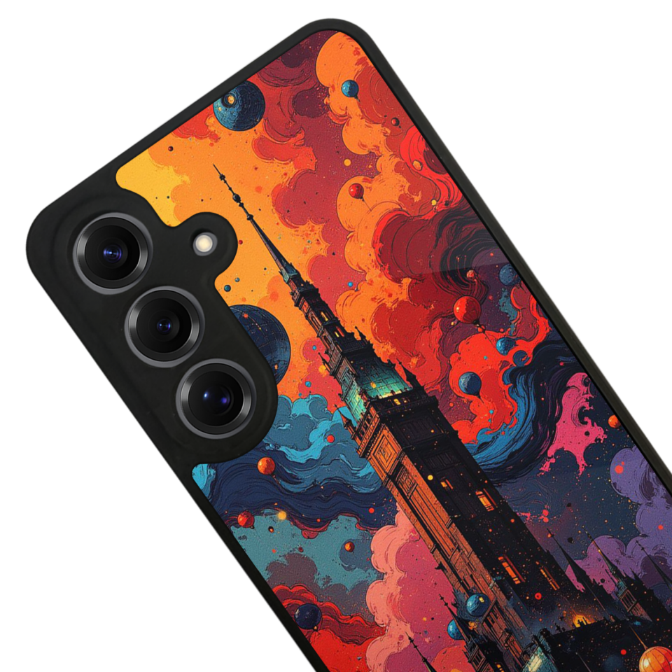 Samsung Galaxy S25 Uyumlu Abstract Tasarımlı Glossy Premium Kılıf