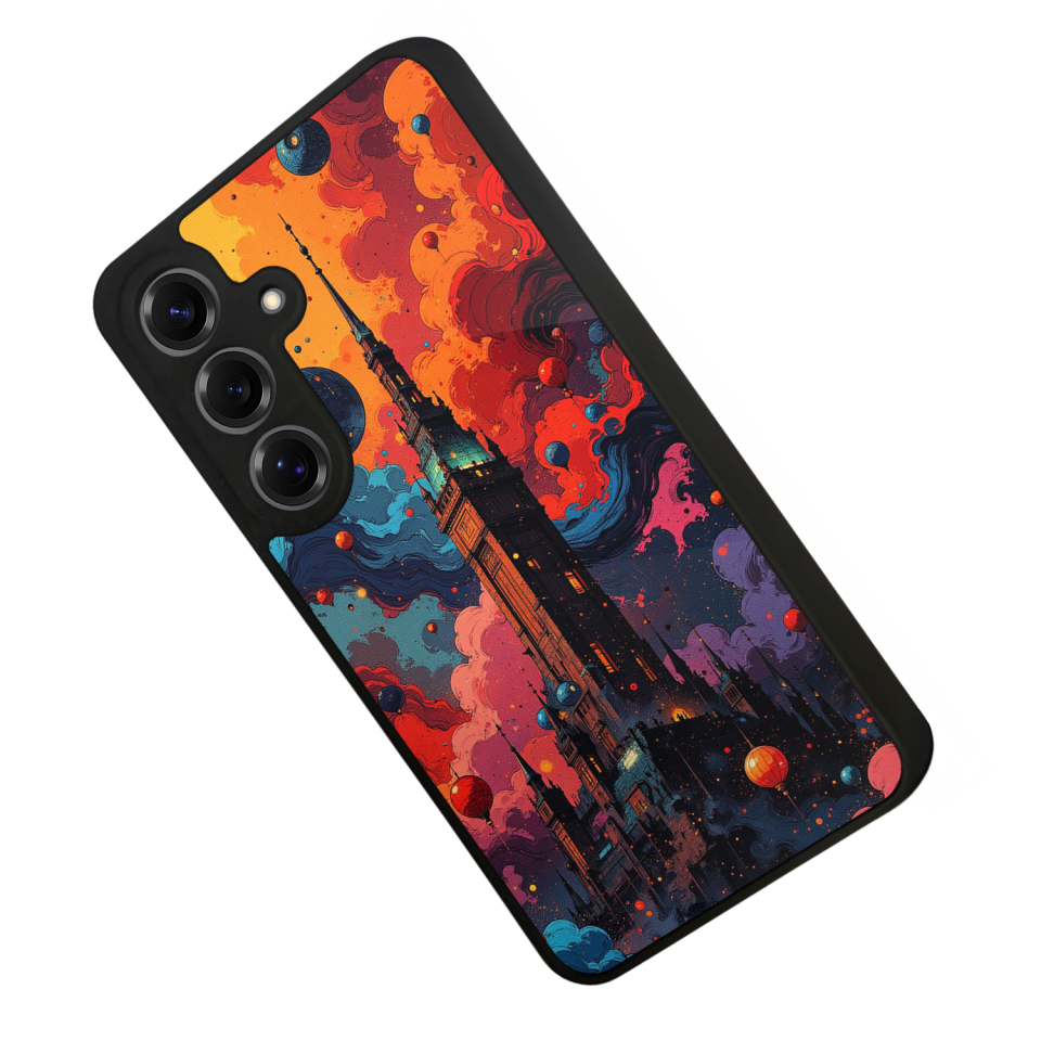 Samsung Galaxy S25 Uyumlu Abstract Tasarımlı Glossy Premium Kılıf