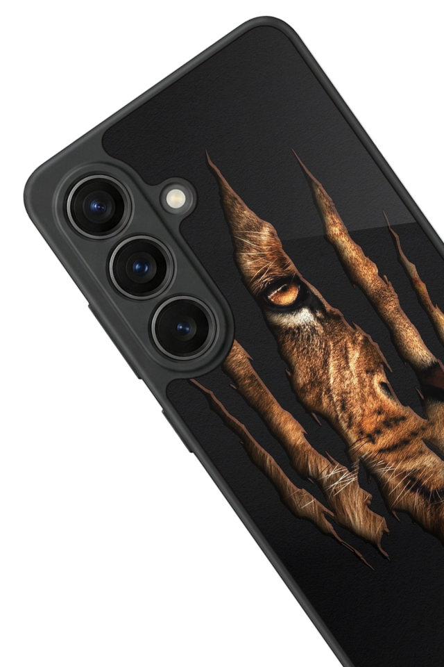 Samsung Galaxy S26 Uyumlu Aslan Tasarımlı Glossy Premium Kılıf