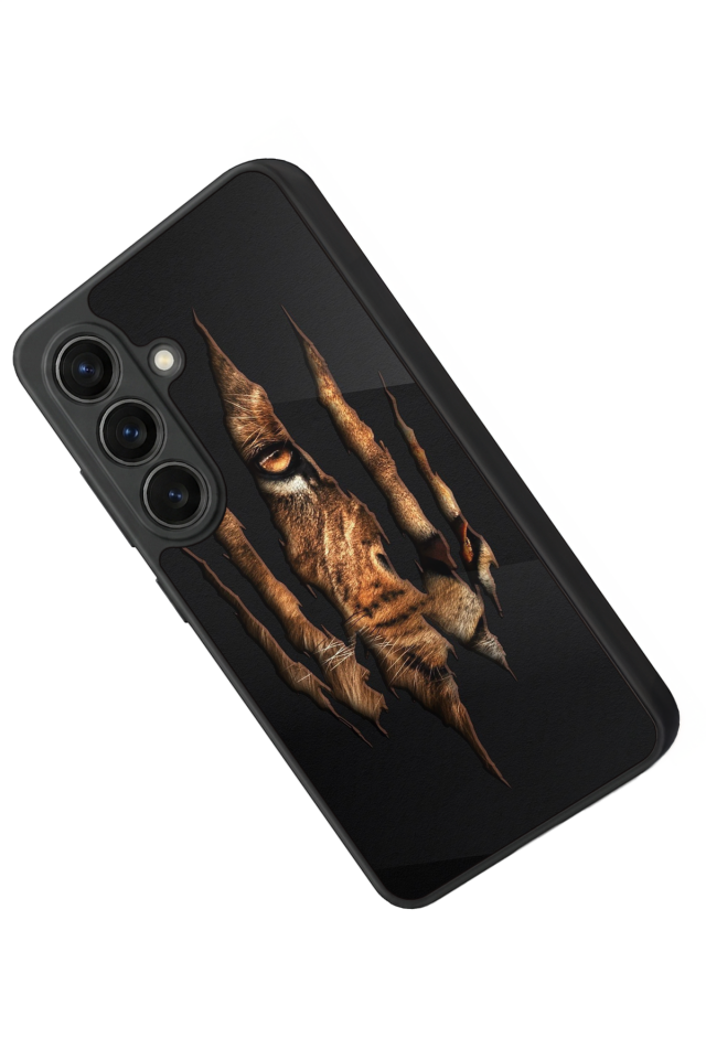 Samsung Galaxy S26 Uyumlu Aslan Tasarımlı Glossy Premium Kılıf