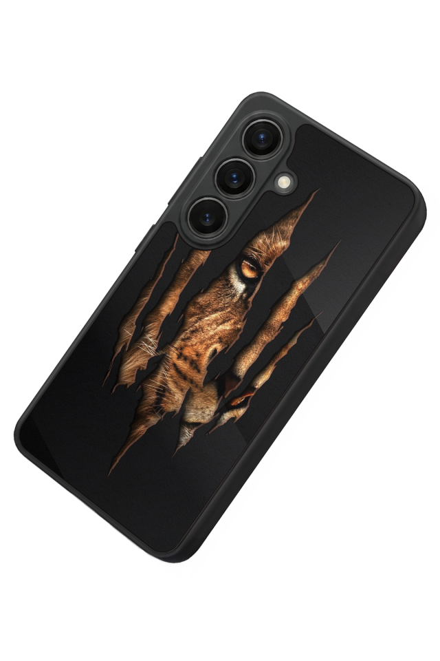 Samsung Galaxy S26 Uyumlu Aslan Tasarımlı Glossy Premium Kılıf