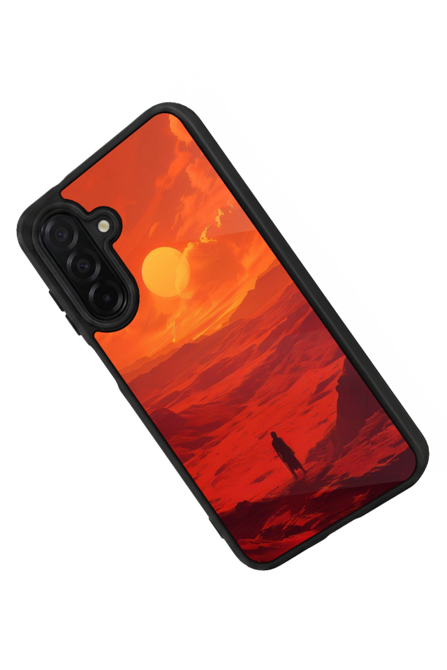 Samsung Galaxy A36 Uyumlu Güneş Tasarımlı Glossy Premium Kılıf