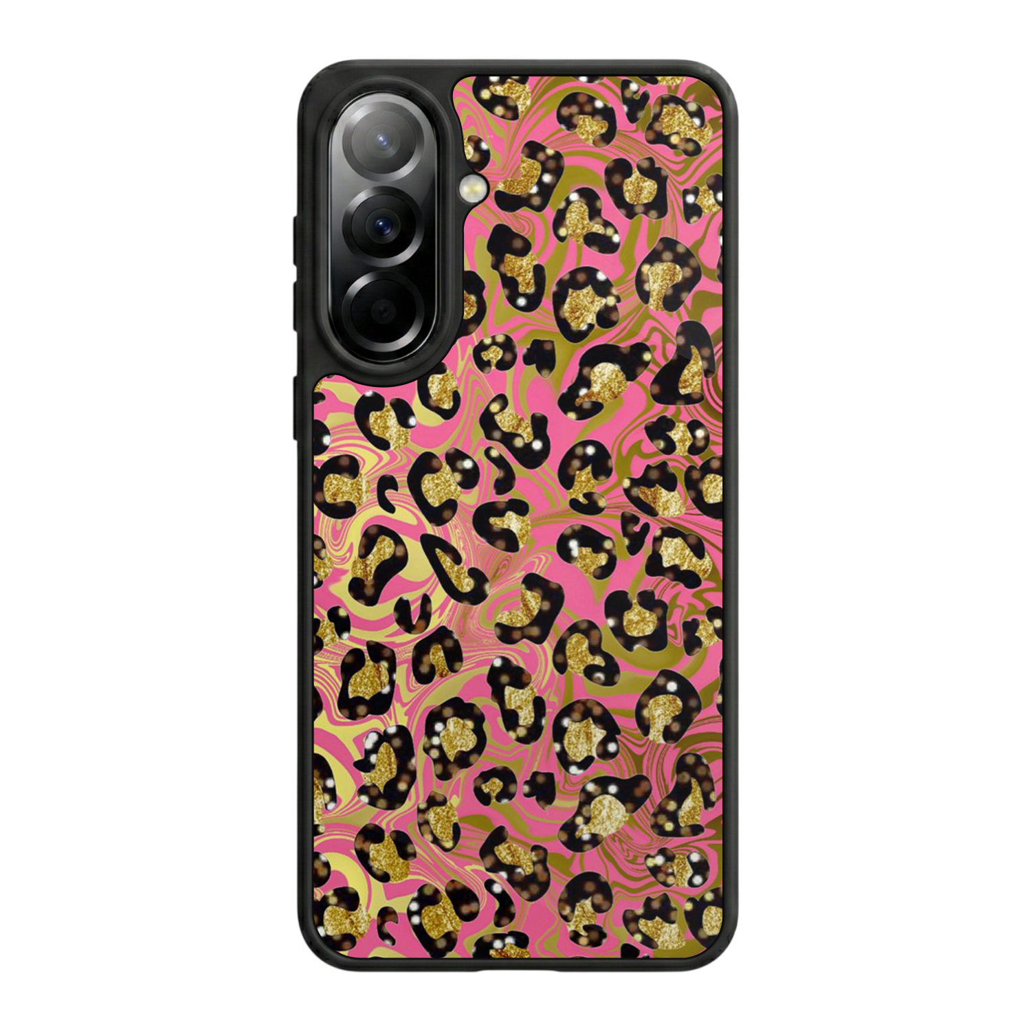 Samsung Galaxy A57 Uyumlu Hologram Leopar Tasarımlı Glossy Premium Kılıf