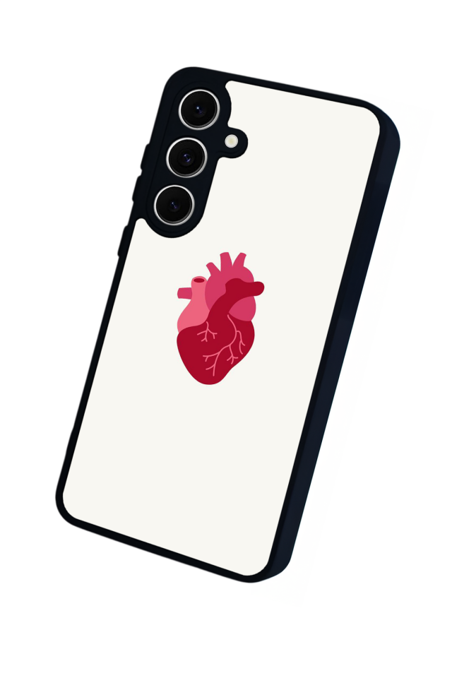 Samsung Galaxy S24 FE Uyumlu Kalp Love Tasarımlı Glossy Premium Kılıf