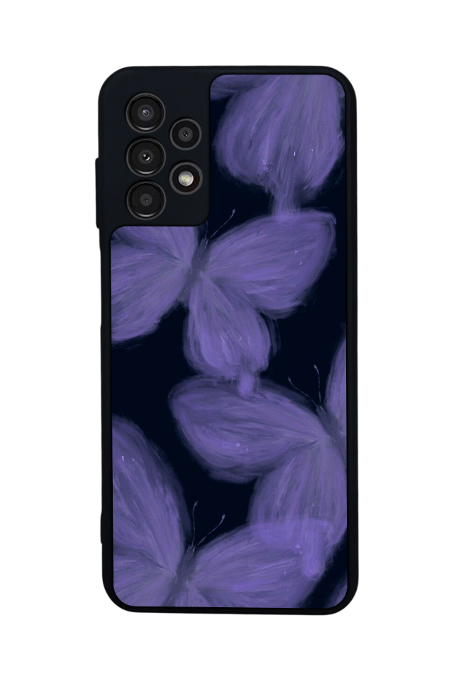 Samsung Galaxy A13 Uyumlu Kelebek Tasarımlı Glossy Premium Kılıf