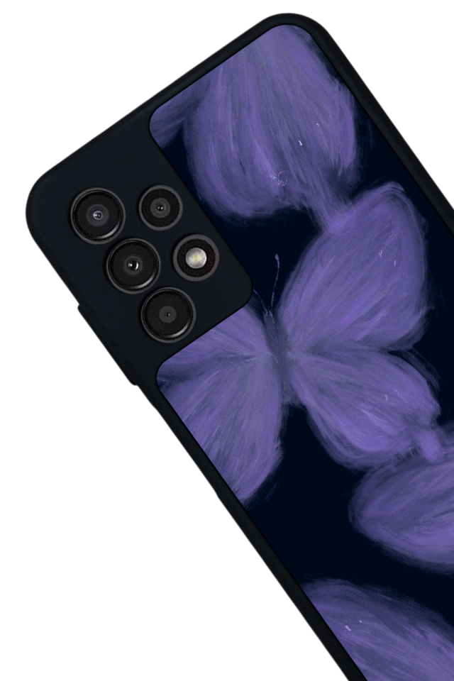 Samsung Galaxy A13 Uyumlu Kelebek Tasarımlı Glossy Premium Kılıf