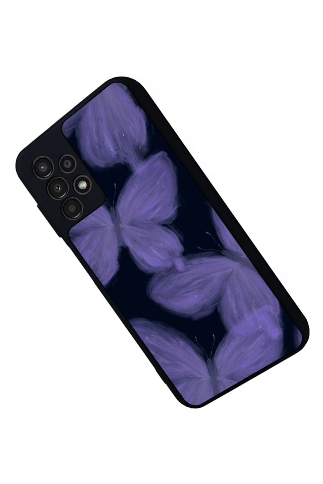 Samsung Galaxy A13 Uyumlu Kelebek Tasarımlı Glossy Premium Kılıf
