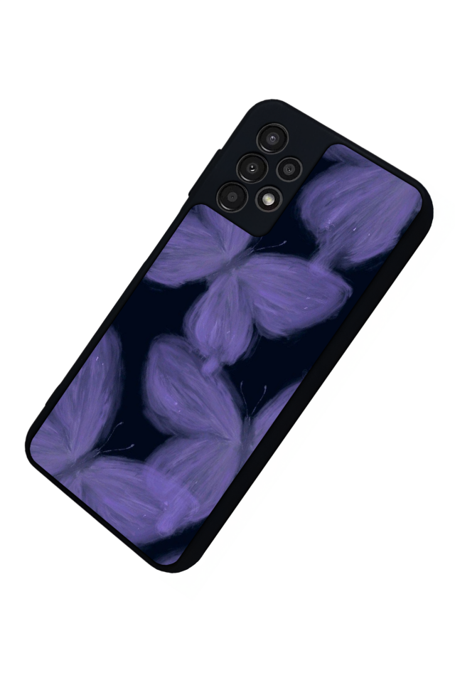 Samsung Galaxy A13 Uyumlu Kelebek Tasarımlı Glossy Premium Kılıf