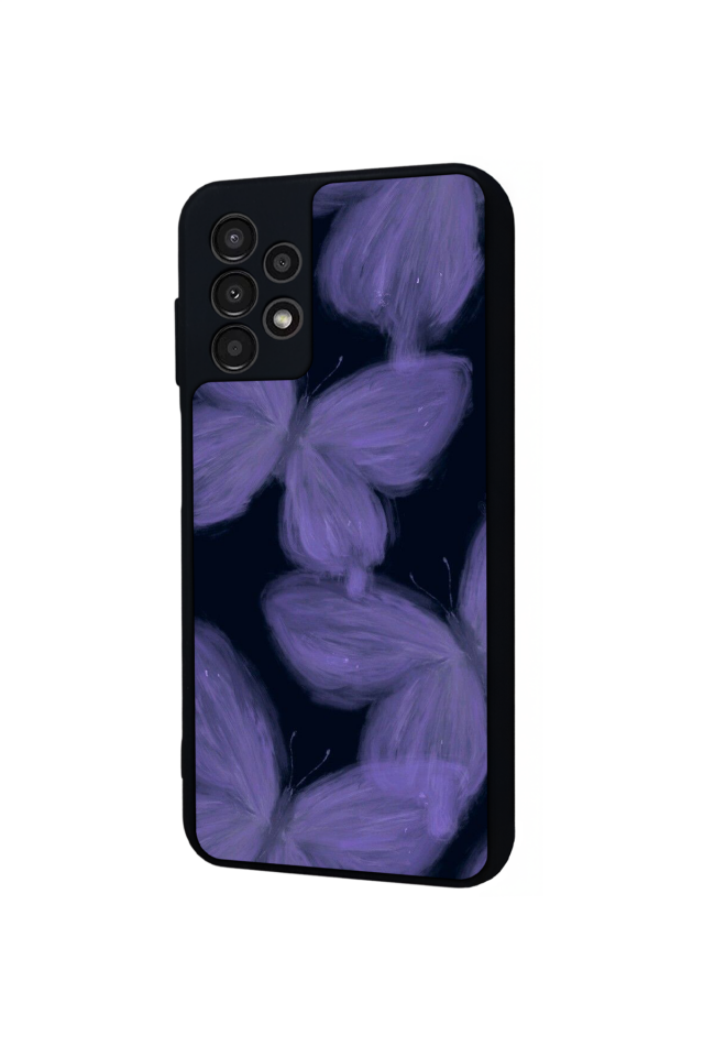 Samsung Galaxy A13 Uyumlu Kelebek Tasarımlı Glossy Premium Kılıf