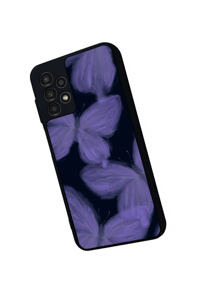 Samsung Galaxy A13 Uyumlu Kelebek Tasarımlı Glossy Premium Kılıf