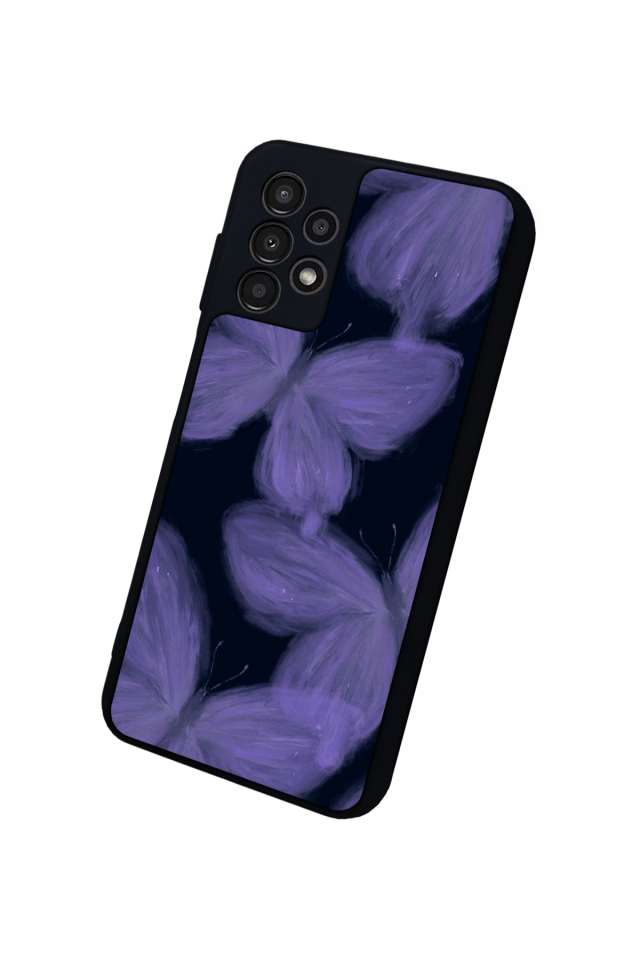 Samsung Galaxy A13 Uyumlu Kelebek Tasarımlı Glossy Premium Kılıf