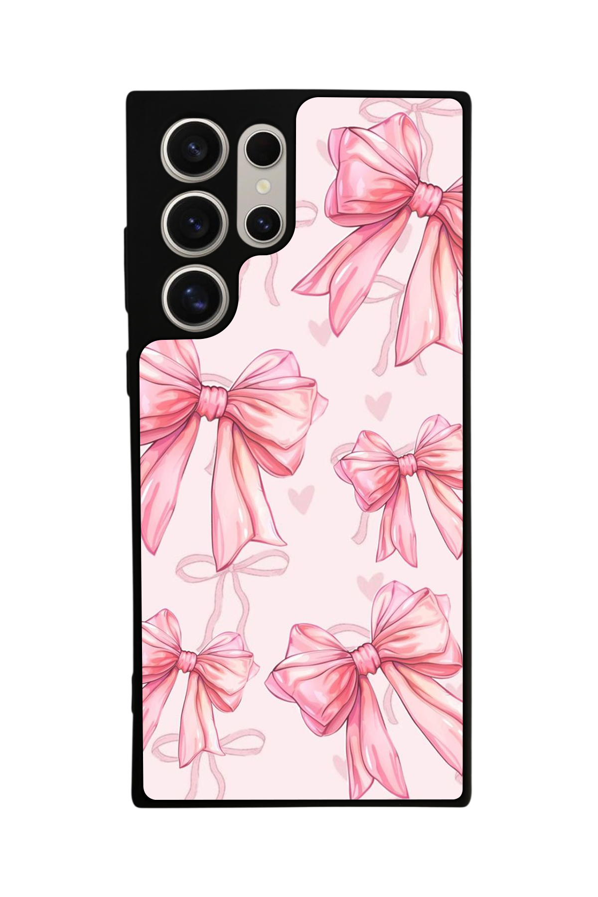 Samsung Galaxy S23 Ultra Uyumlu Kurdele Tasarımlı Glossy Premium Kılıf