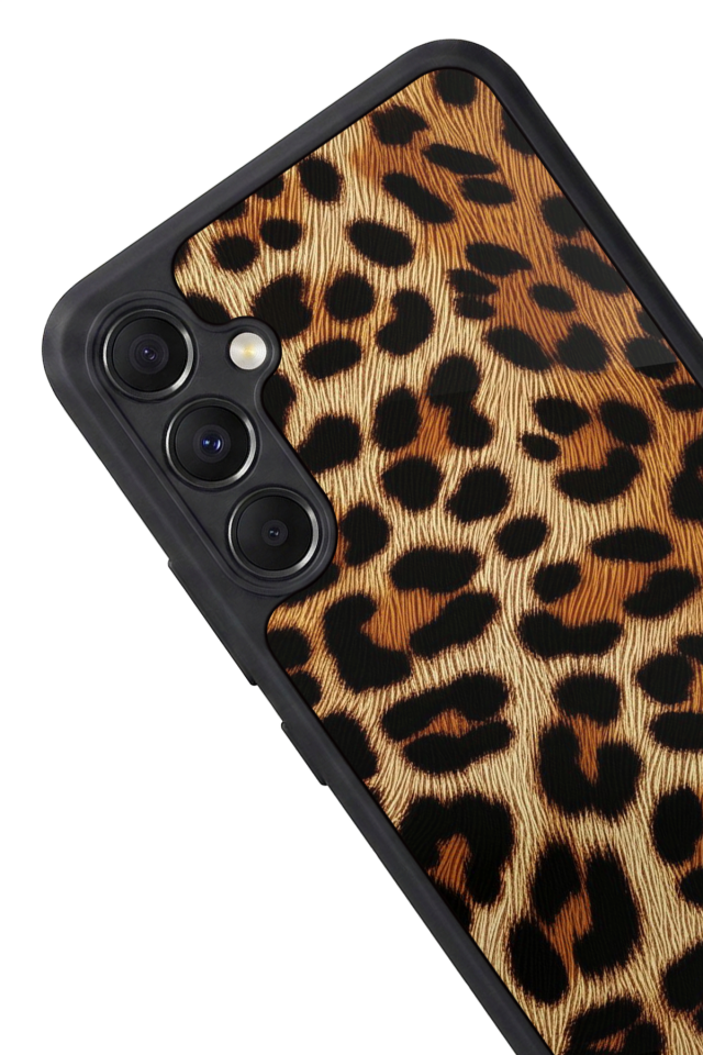 Samsung Galaxy A34 Uyumlu Leopar Tasarımlı Glossy Premium Kılıf