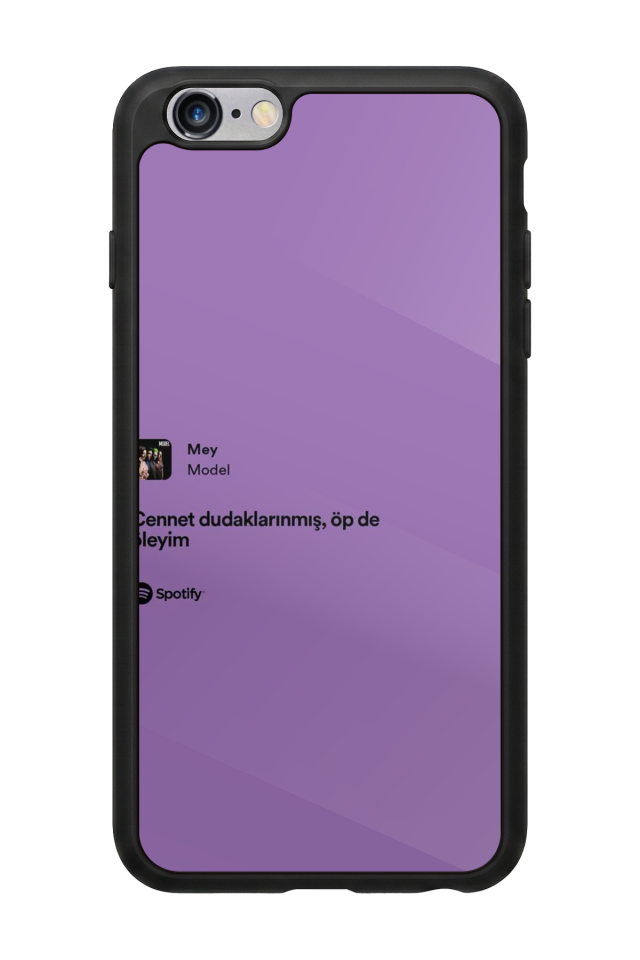 iPhone 6 Plus Uyumlu Sarki Sozleri Tasarımlı Glossy Premium Kılıf