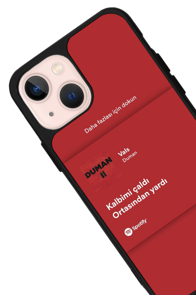 iPhone 13 Mini Uyumlu Sarki Sozleri Tasarımlı Glossy Premium Kılıf