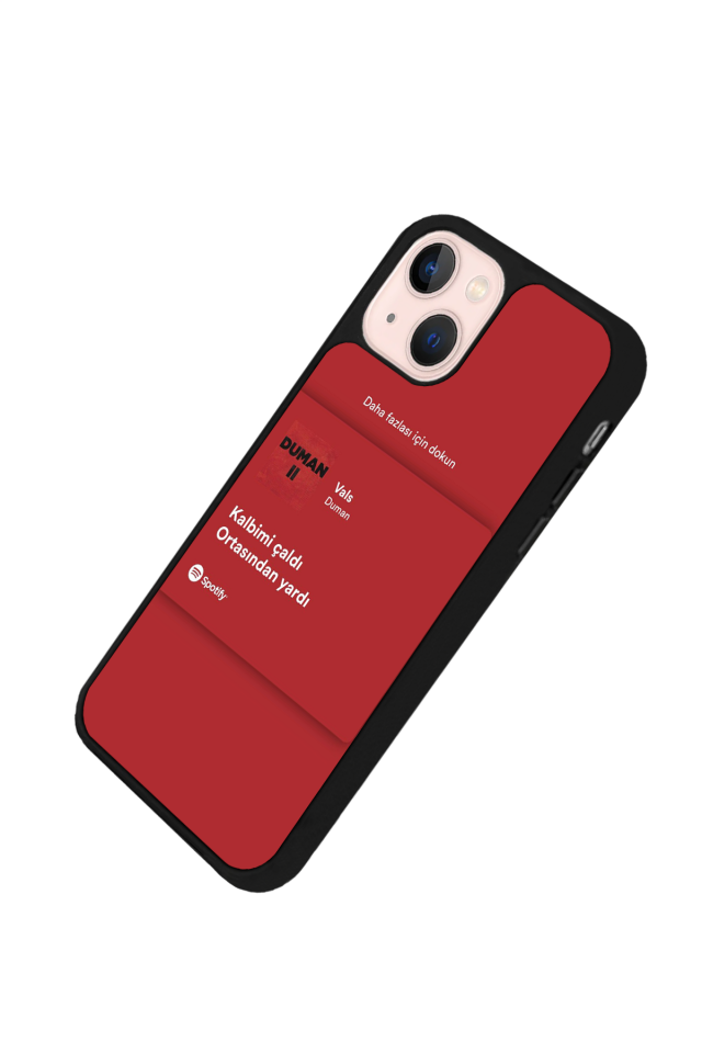 iPhone 13 Mini Uyumlu Sarki Sozleri Tasarımlı Glossy Premium Kılıf