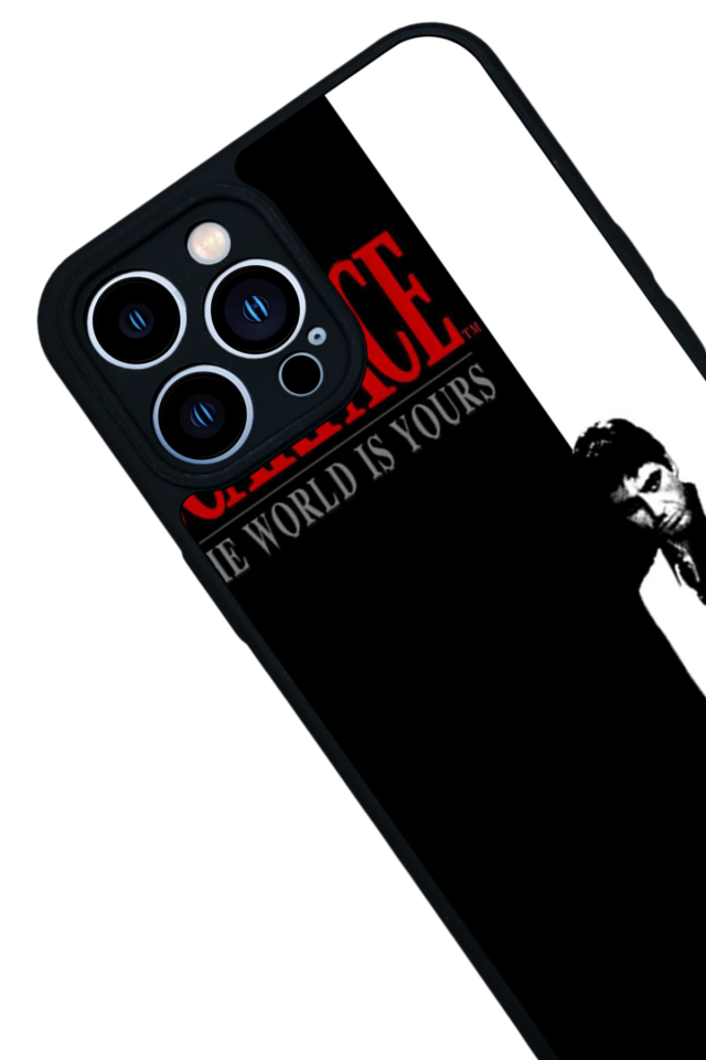 iPhone 12 Pro Max Uyumlu Scarface Tasarımlı Glossy Premium Kılıf