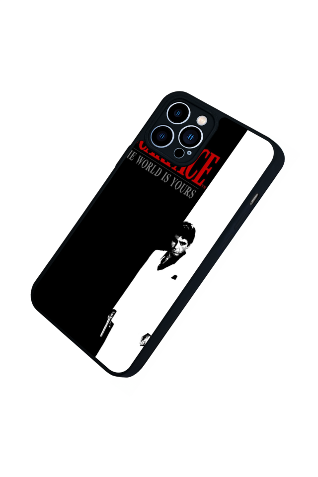 iPhone 12 Pro Max Uyumlu Scarface Tasarımlı Glossy Premium Kılıf