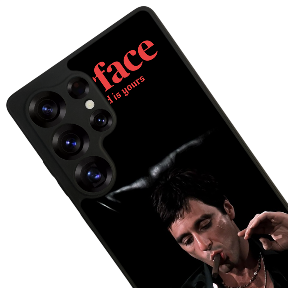 Samsung Galaxy S25 Ultra Uyumlu Scarface Tasarımlı Glossy Premium Kılıf