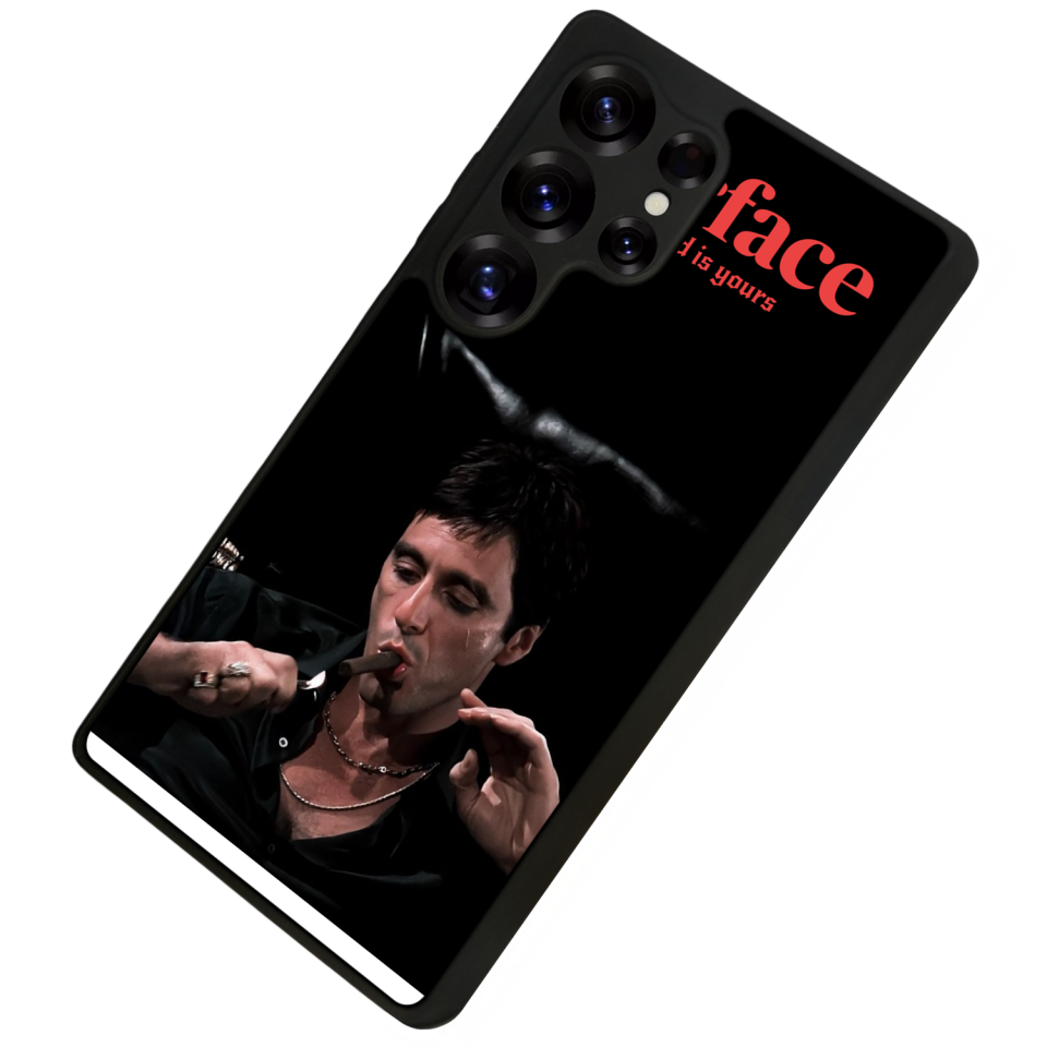 Samsung Galaxy S25 Ultra Uyumlu Scarface Tasarımlı Glossy Premium Kılıf