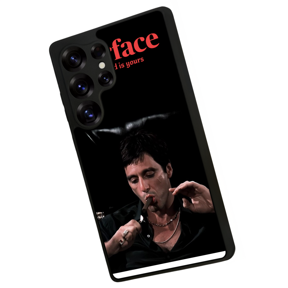 Samsung Galaxy S25 Ultra Uyumlu Scarface Tasarımlı Glossy Premium Kılıf