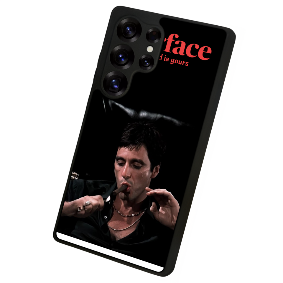 Samsung Galaxy S25 Ultra Uyumlu Scarface Tasarımlı Glossy Premium Kılıf